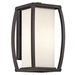 Kichler KK49338AZ Architectural Bronze Outdoor Entrance Wall Light