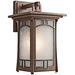 Kichler KK49451AGZ Aged Bronze Outdoor Entrance Wall Light