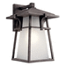 Kichler KK49723WZCL18 Weathered Zinc Outdoor Entrance Wall Light