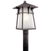 Kichler KK49724WZCL18 Weathered Zinc Post Light