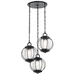 Kichler KK49732BKT Textured Black Outdoor Hanging Lantern