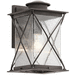 Kichler KK49744WZCL16 Weathered Zinc Outdoor Entrance Wall Light