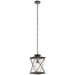 Kichler KK49747WZC Weathered Zinc Outdoor Hanging Lantern