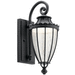 Kichler KK49751BKTLED Textured Black Outdoor Entrance Wall Light