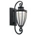 Kichler KK49753BKTLED Textured Black Outdoor Entrance Wall Light