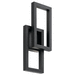 Kichler KK49802BKTLED Textured Black Outdoor Entrance Wall Light