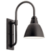 Kichler KK49836BK Black Outdoor Entrance Wall Light