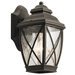 Kichler KK49840OZ Olde Bronze Outdoor Entrance Wall Light