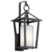 Kichler KK49878BK Black Outdoor Entrance Wall Light