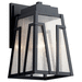 Kichler KK49901BKT Textured Black Outdoor Entrance Wall Light