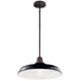 Kichler KK49993BK Black Outdoor Ceiling Mounted Light