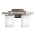 Kichler KK5052NI Brushed Nickel 2 Bulb Bathroom Light