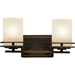 Kichler KK5077OZ Olde Bronze 2 Bulb Bathroom Light