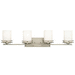 Kichler KK5079NI Brushed Nickel 4 or more Bulb Bathroom Light