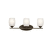 Kichler KK5098OZSL18 Olde Bronze 3 Bulb Bathroom Light