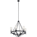 Kichler KK52009BK Black Mid Sized Chandelier