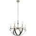 Kichler KK52015CLP Classic Pewter Mid Sized Chandelier