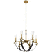 Kichler KK52015NBR Natural Brass Mid Sized Chandelier