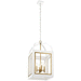 Kichler KK52029WHNBR White / Natural Brass Entrance / Foyer Pendant