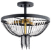 Kichler KK52049BKT Textured Black Semi Flush Mount Ceiling Light