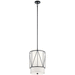 Kichler KK52073BK Black Drum Pendant