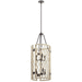 Kichler KK52079WWW White Washed Wood Drum Pendant