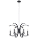 Kichler KK52116BK Black Mid Sized Chandelier