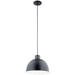 Kichler KK52153BK Black Down Light Pendant