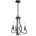 Kichler KK52243BK Black Mini Chandelier