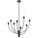 Kichler KK52255BK Black Mid Sized Chandelier