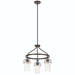 Kichler KK52377BK Black Mini Chandelier