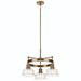 Kichler KK52402BNB Brushed Brass Mini Chandelier