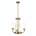 Kichler KK52450NBR Natural Brass Mini Chandelier