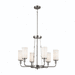 Kichler KK52451CLP Classic Pewter Mid Sized Chandelier