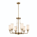 Kichler KK52451NBR Natural Brass Mid Sized Chandelier