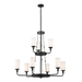 Kichler KK52452BKT Textured Black Large Foyer Chandelier