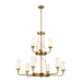 Kichler KK52452NBR Natural Brass Large Foyer Chandelier