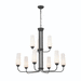 Kichler KK52482BK Black Mid Sized Chandelier