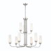 Kichler KK52482PN Polished Nickel Mid Sized Chandelier