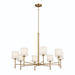 Kichler KK52502BNB Brushed Natural Brass Large Foyer Chandelier