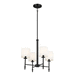 Kichler KK52504BK Black Mini Chandelier