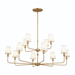 Kichler KK52518BNB Brushed Natural Brass Large Foyer Chandelier