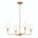 Kichler KK52520BNB Brushed Natural Brass Mini Chandelier