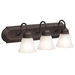 Kichler KK5337TZ Tannery Bronze 3 Bulb Bathroom Light