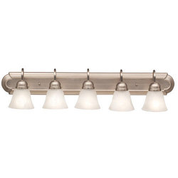 KK5339NIS Builder 4 or More Bulb Bathroom Lighting - Brushed Nickel/Satin