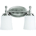 Kichler KK5360NI Brushed Nickel 2 Bulb Bathroom Light