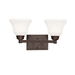 Kichler KK5389OZL18 Olde Bronze 2 Bulb Bathroom Light