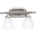 Kichler KK5447CH Polished Chrome 2 Bulb Bathroom Light