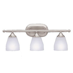 KK5448CH Ansonia 3 Bulb Bathroom Lighting - Polished Chrome