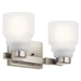 Kichler KK55011NI Brushed Nickel 2 Bulb Bathroom Light